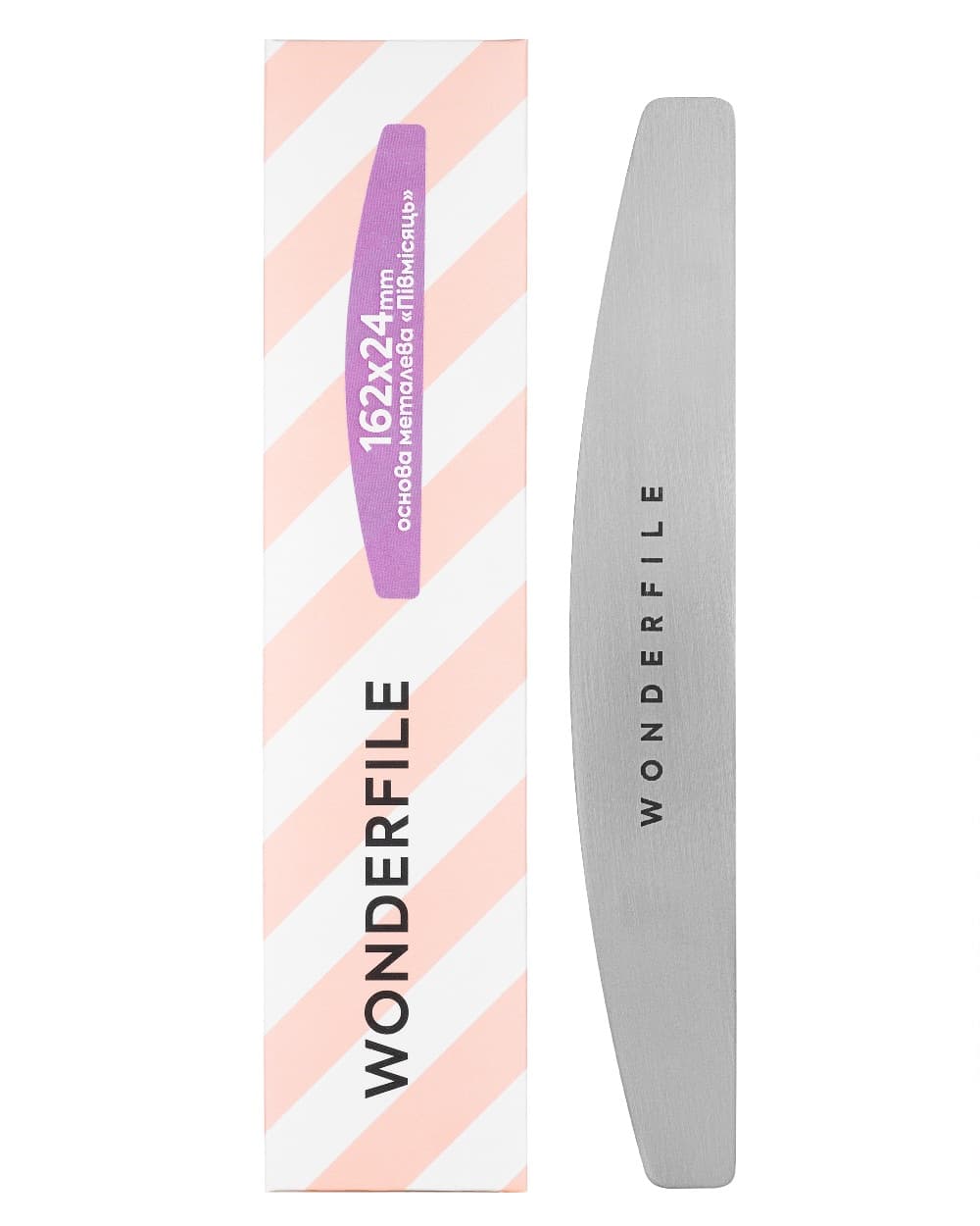 Metalna osnova Wonderfile polumesec — 162x24 mm
